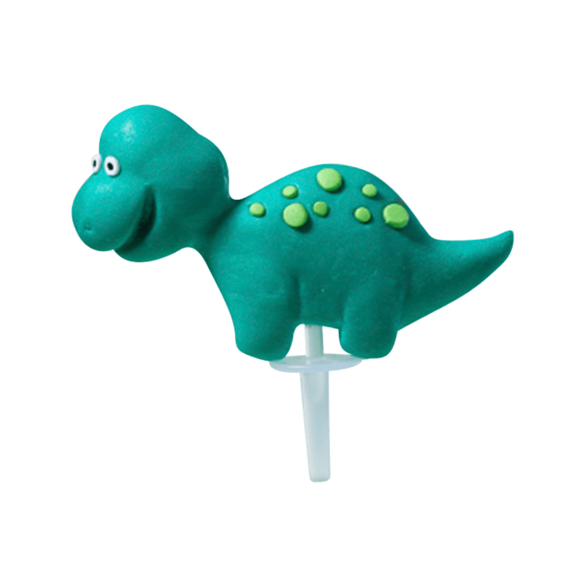 3D Green Dinosaur Cake Topper