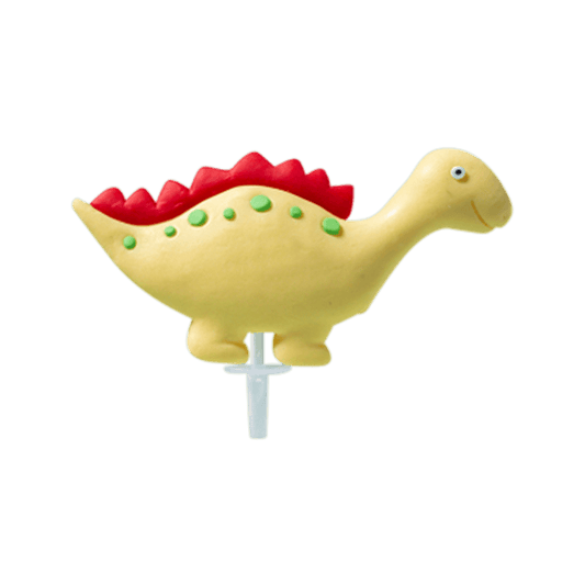 3D Yellow Dinosaur Cake Topper