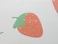 Strawberries Printed Paper Plates, 8 pcs