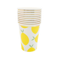Lemon Printed Paper Cups, 8 pcs