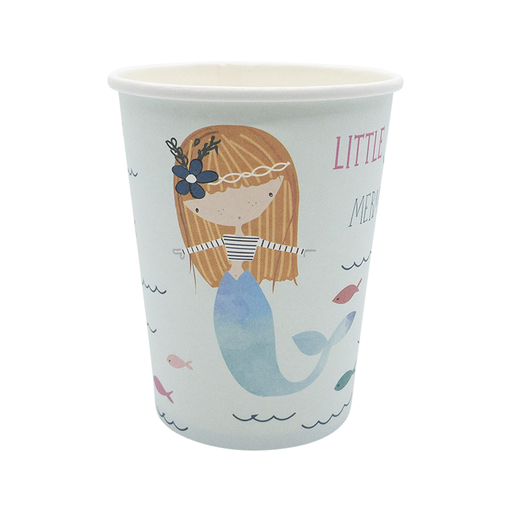 Little Mermaid paper cups front