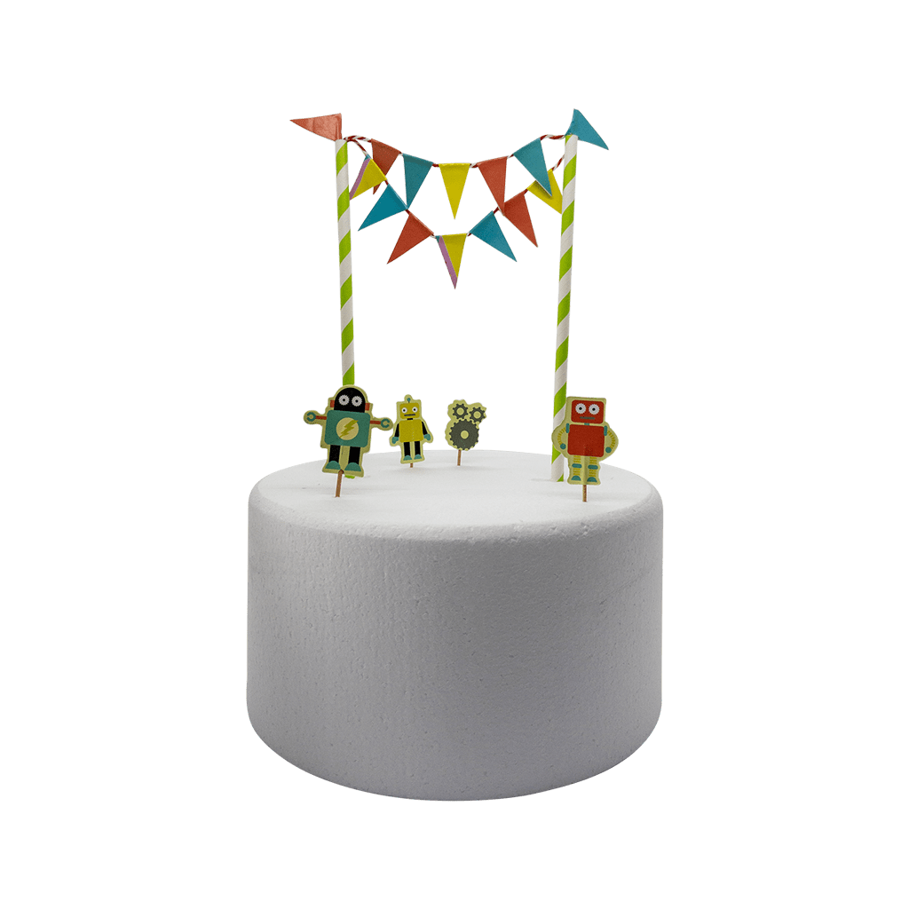 Robot Cake Topper Set