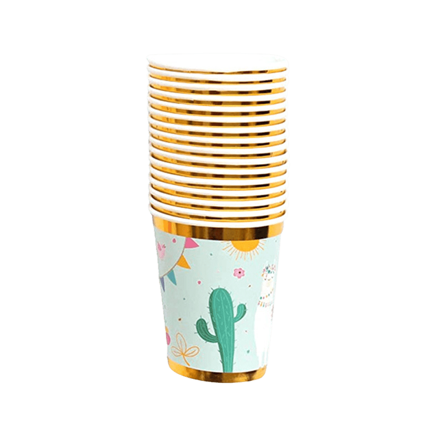 Alpaca Paper Cups, 16 pcs