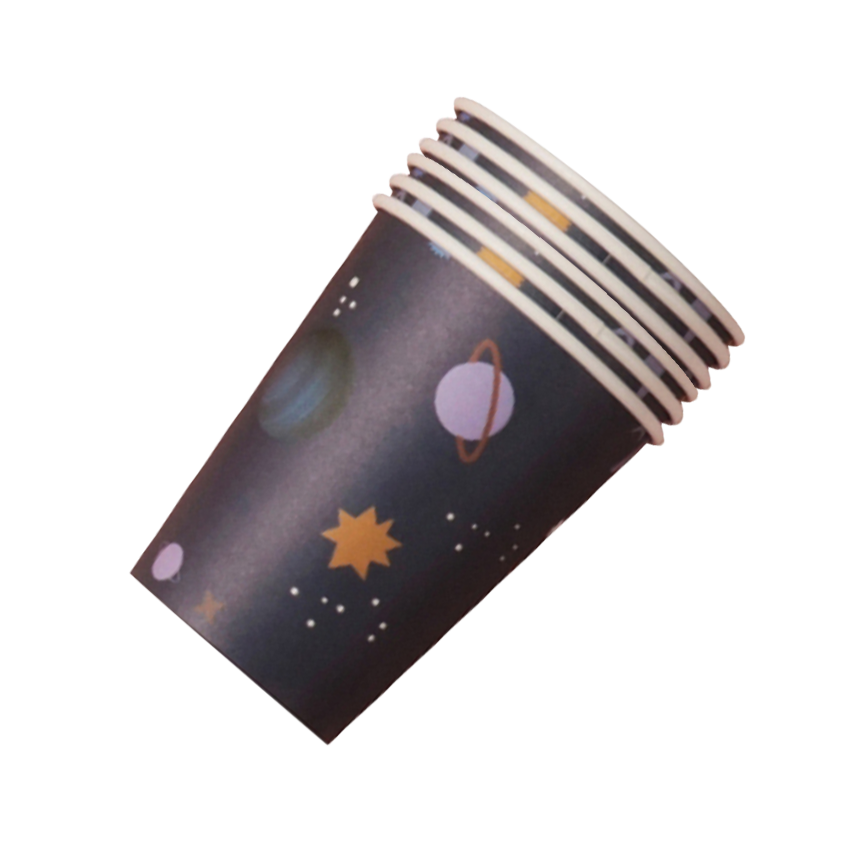Galaxy Space Paper Cups, 8pcs