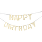 Gold Happy Birthday Banner