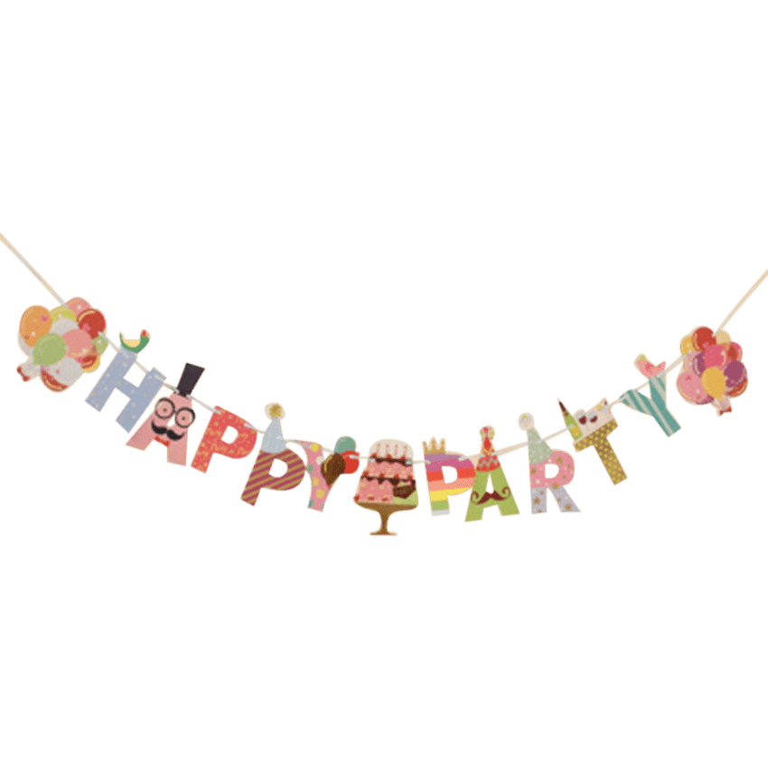 Happy Party Fun Shaped Letters 