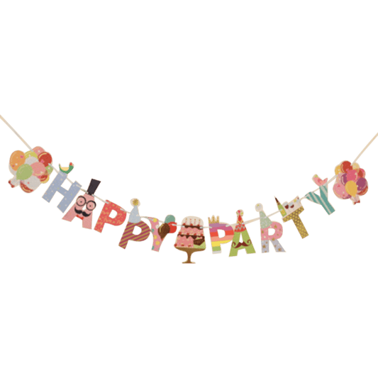 Happy Party Fun Shaped Letters 