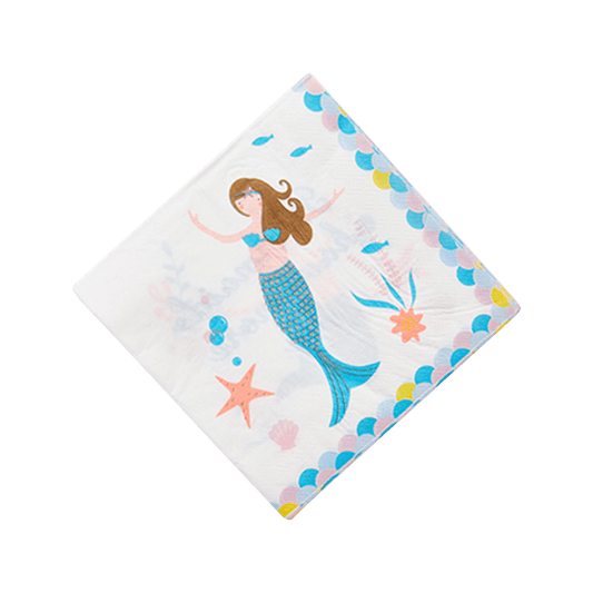 Little Mermaid Paper Tissues, 20 Pcs