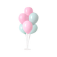 Baby Pink and Green Latex Balloons, 7 pcs