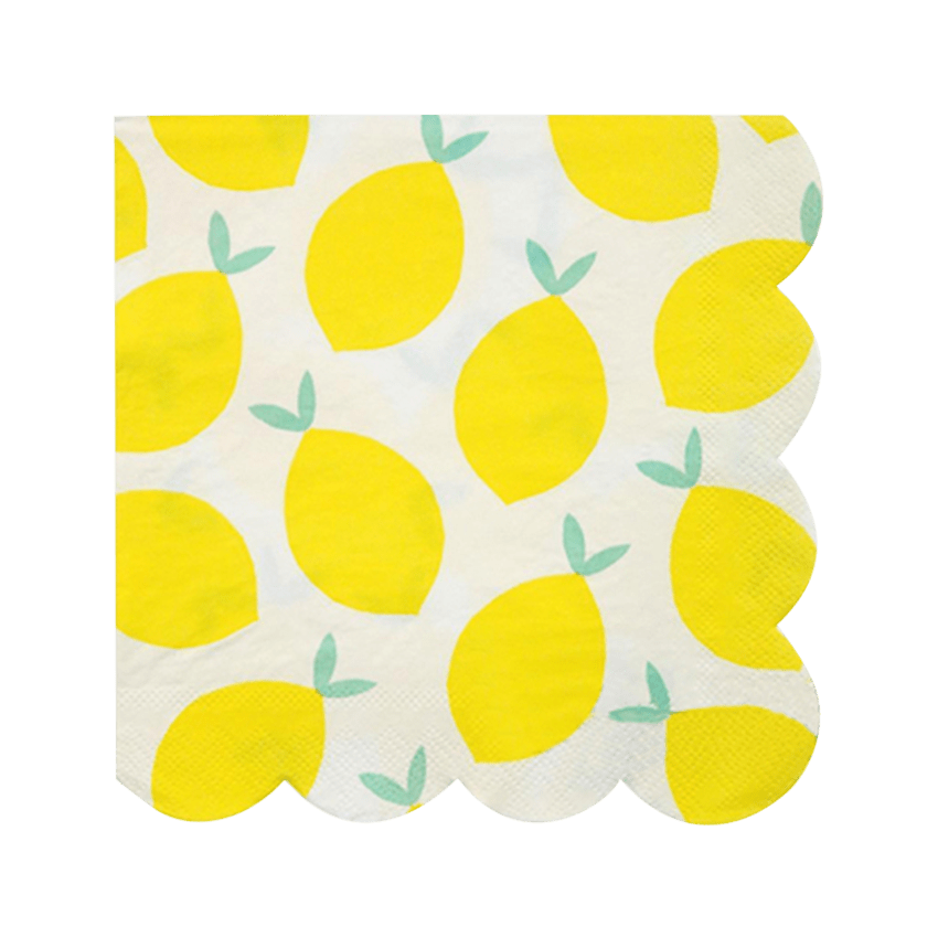 Lemon Printed Paper Tissues, 16 pcs