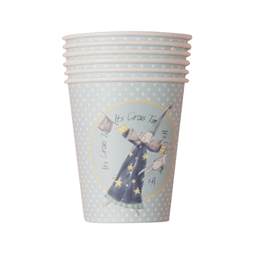 Magician Circus Paper Cups, 10 pcs