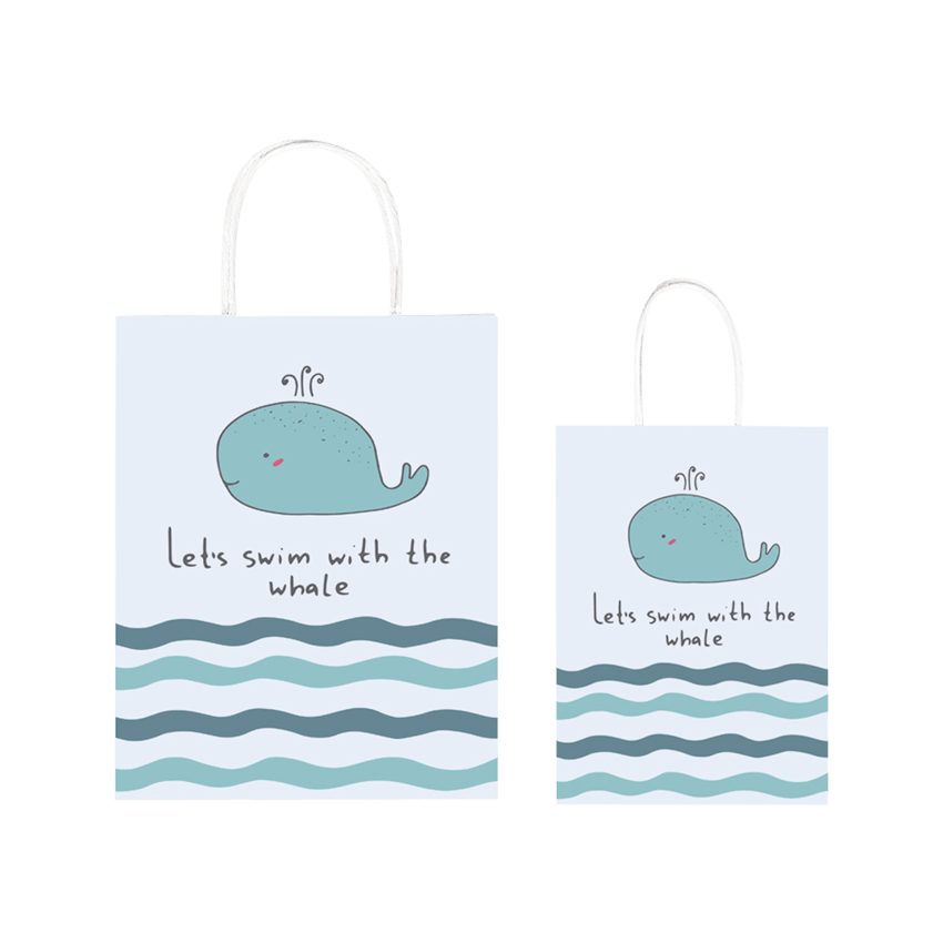 Whales Paper Bag