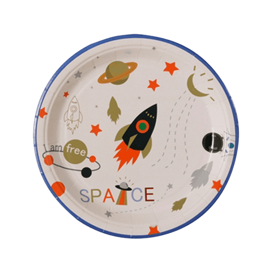 White Space Paper Plates